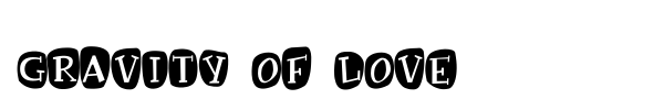 Gravity of Love font preview